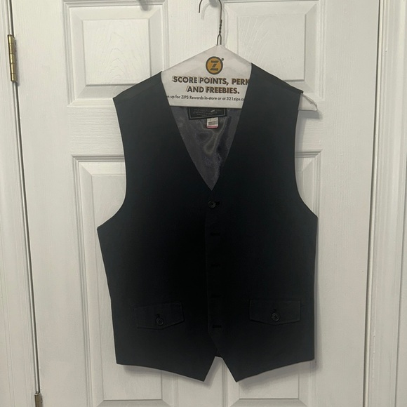 Dark Grey Button-Up Vest - Picture 1 of 4